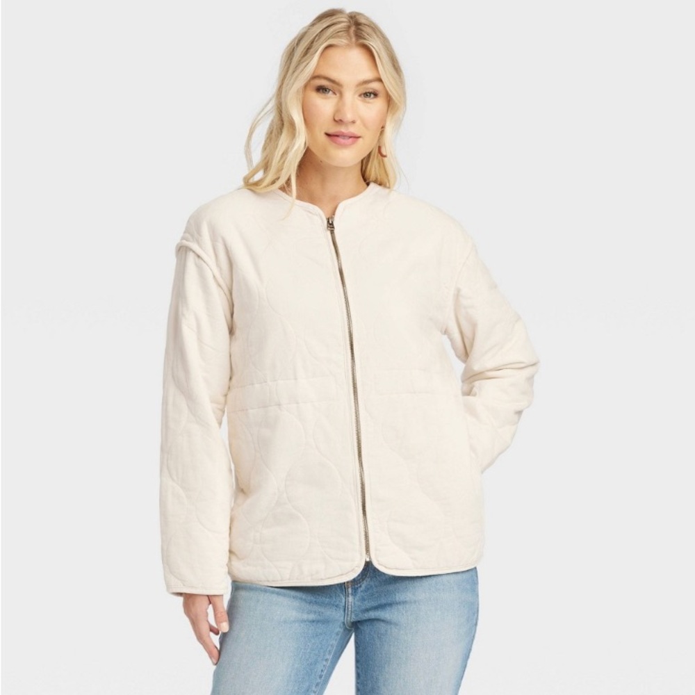 Universal Thread Women's Corduroy Jacket - Off White